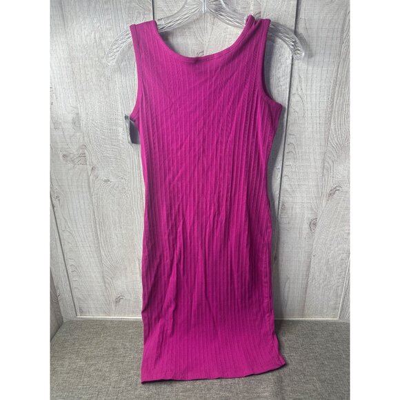 Art Class Girls Sleeveless Fuchsia Pink Ribbed Button Front Dress XL (14/16) - Picture 2 of 7